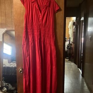 Red lucky brand dress